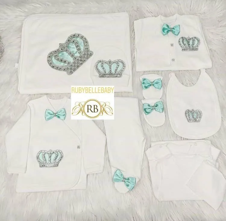 10pcs HRH Crown Set - Mint Green