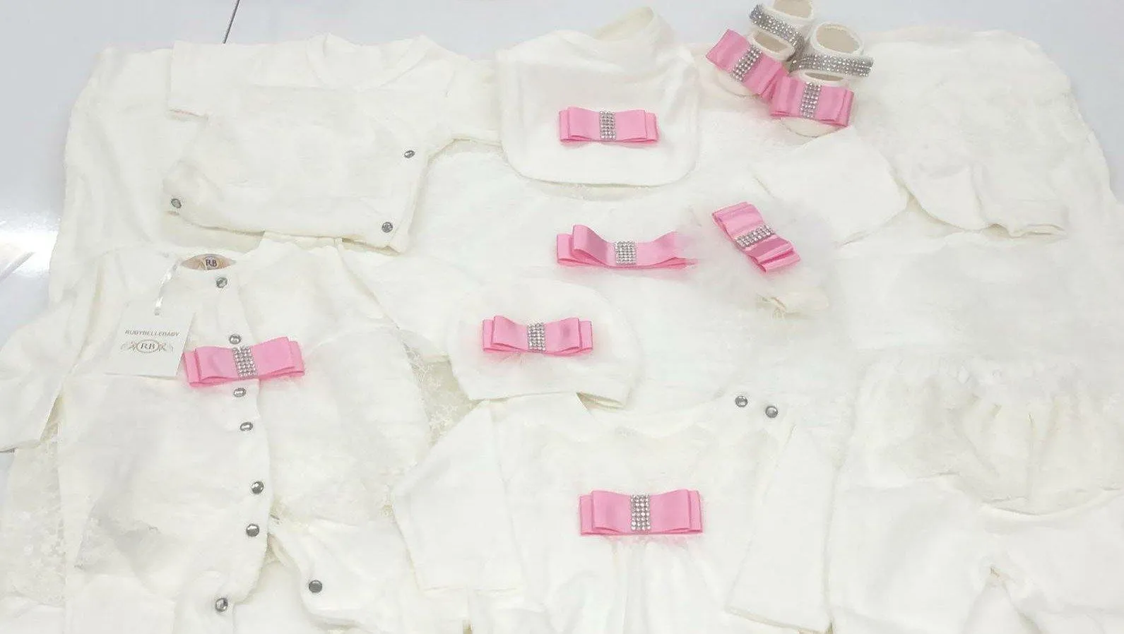 10pcs Precious Set - White/Pink