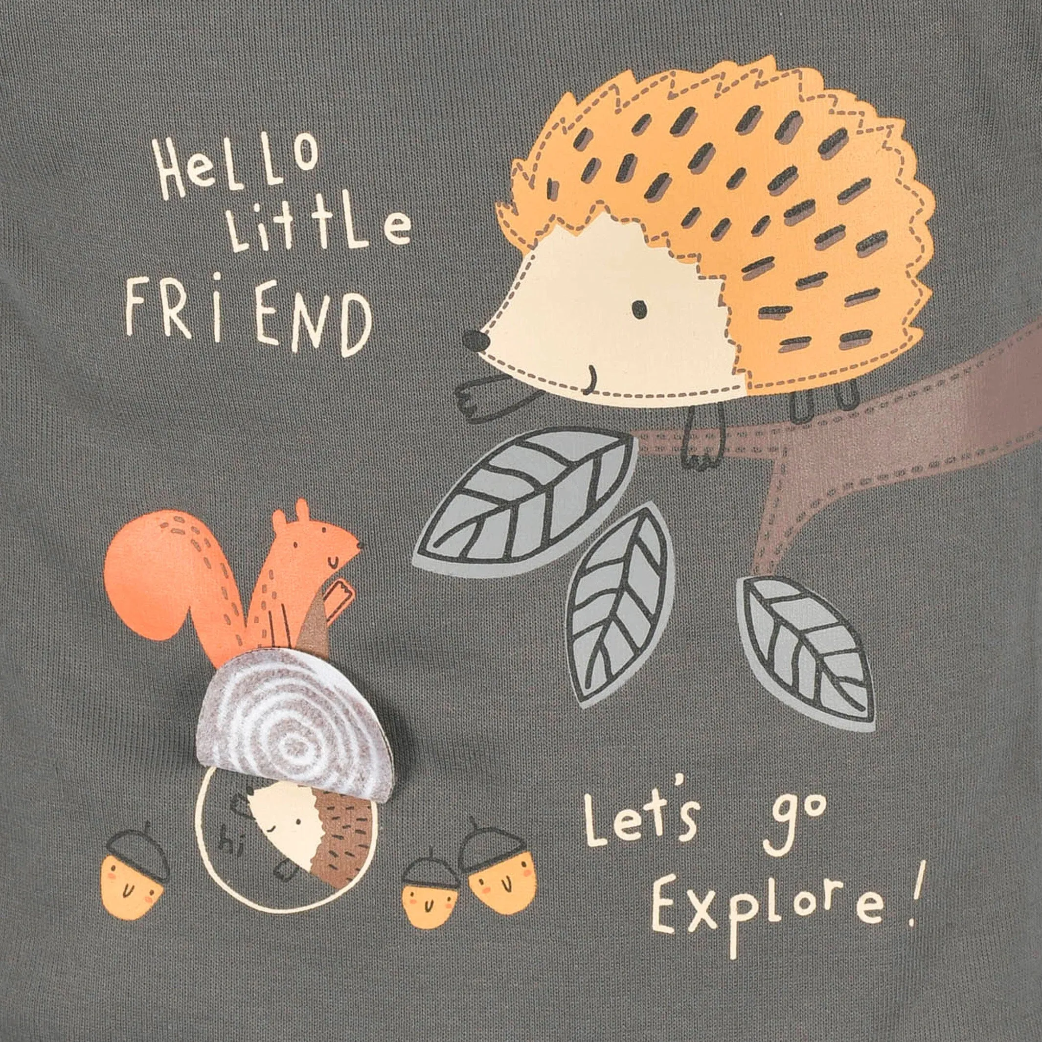 3-Pack Baby Boys Hedgehog Short Sleeve Onesies® Bodysuits