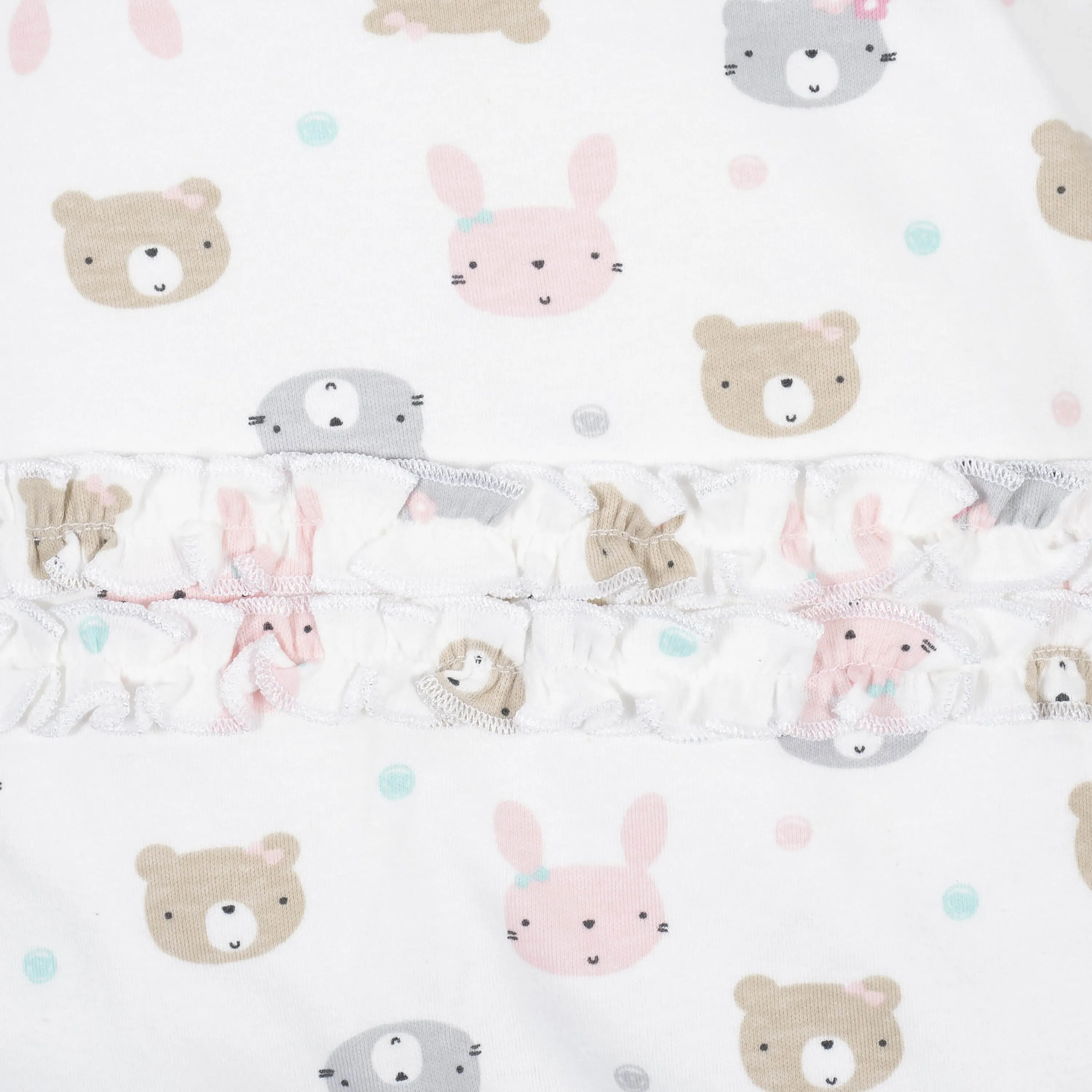 4-Piece Organic Baby Girls Bear Gift Set