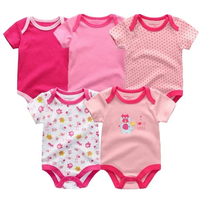 5pcs Baby Bodysuit 3-12M