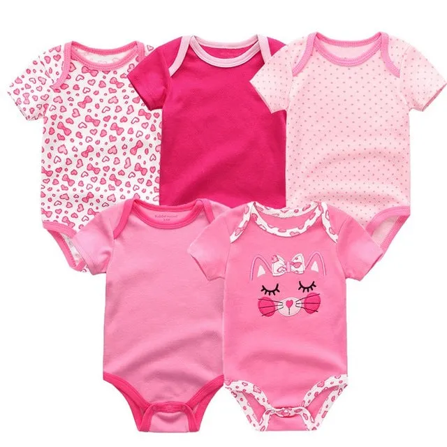 5pcs Baby Bodysuit 3-12M
