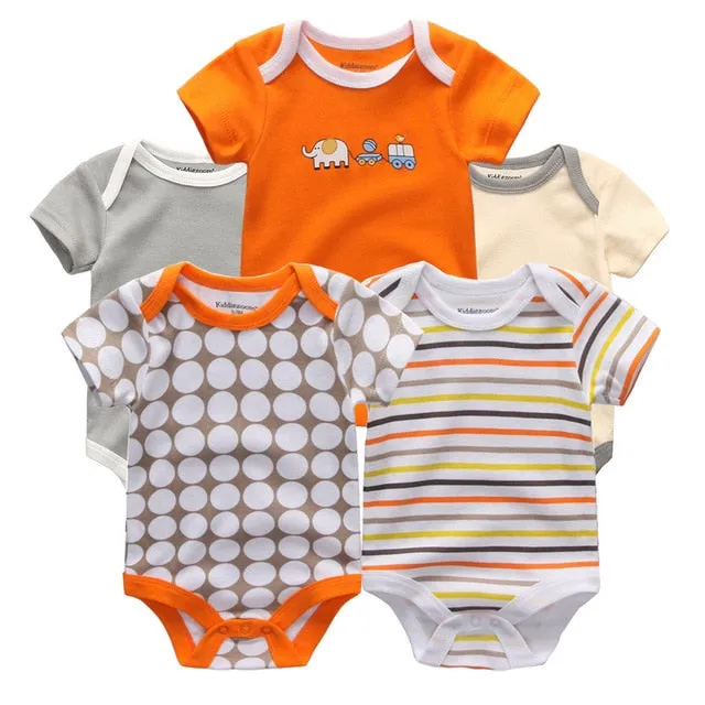 5pcs Baby Bodysuit 3-12M