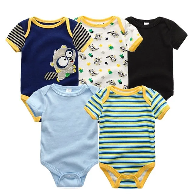 5pcs Baby Bodysuit 3-12M
