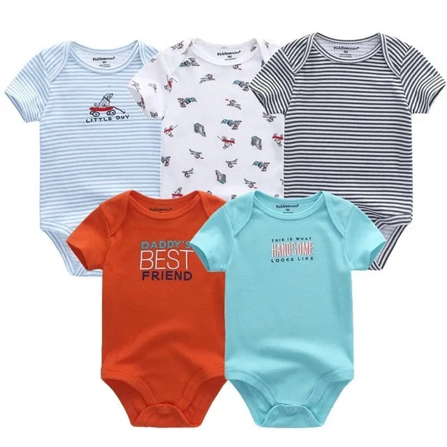 5pcs Baby Bodysuit 3-12M