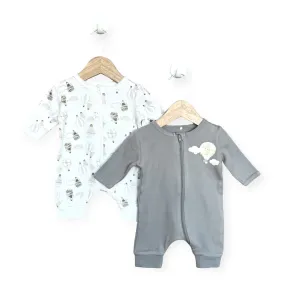 Baby 2-pack organic sleepsuits (50)