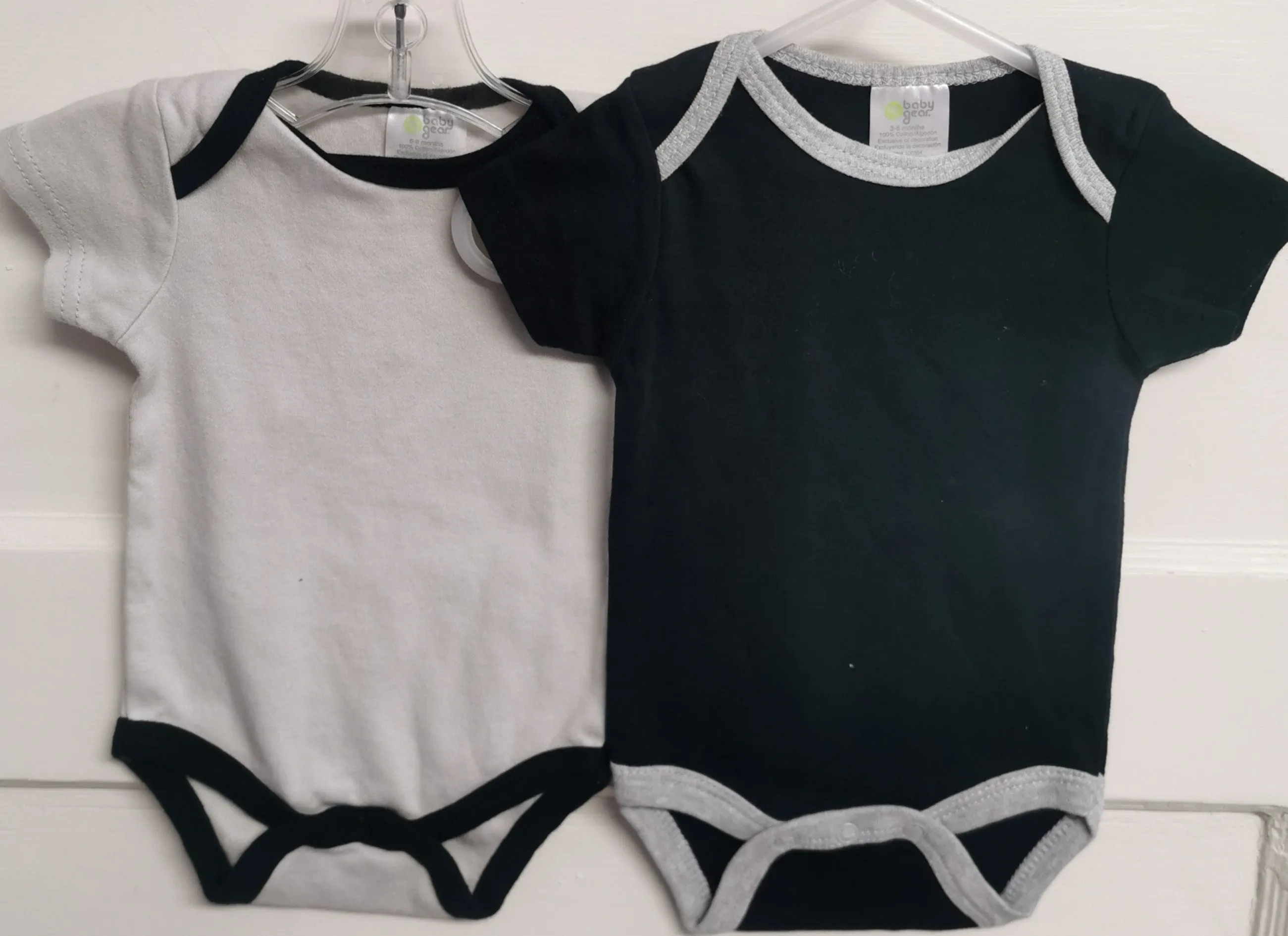 BABY BOY SIZE 3/6 MONTHS - BABY GEAR, 2 Pack Onesies EUC B50