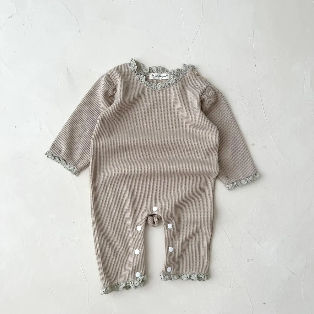 Baby Boys  And Girls Waffle Bodysuit Baby Romper Wholesale Baby Clothes