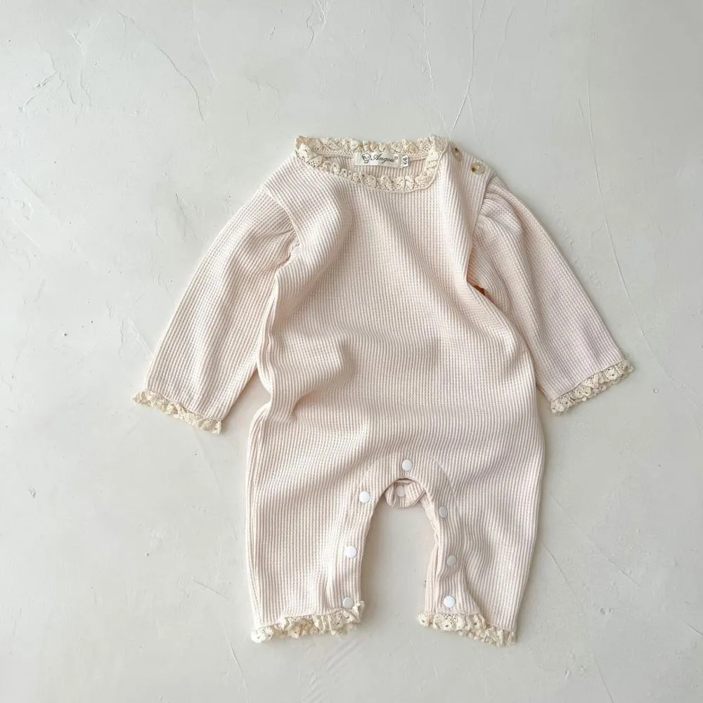 Baby Boys  And Girls Waffle Bodysuit Baby Romper Wholesale Baby Clothes