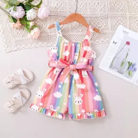 Baby Clothes 1 to 6 Years old Cartoon Rabbit Onesies For Baby Girl
