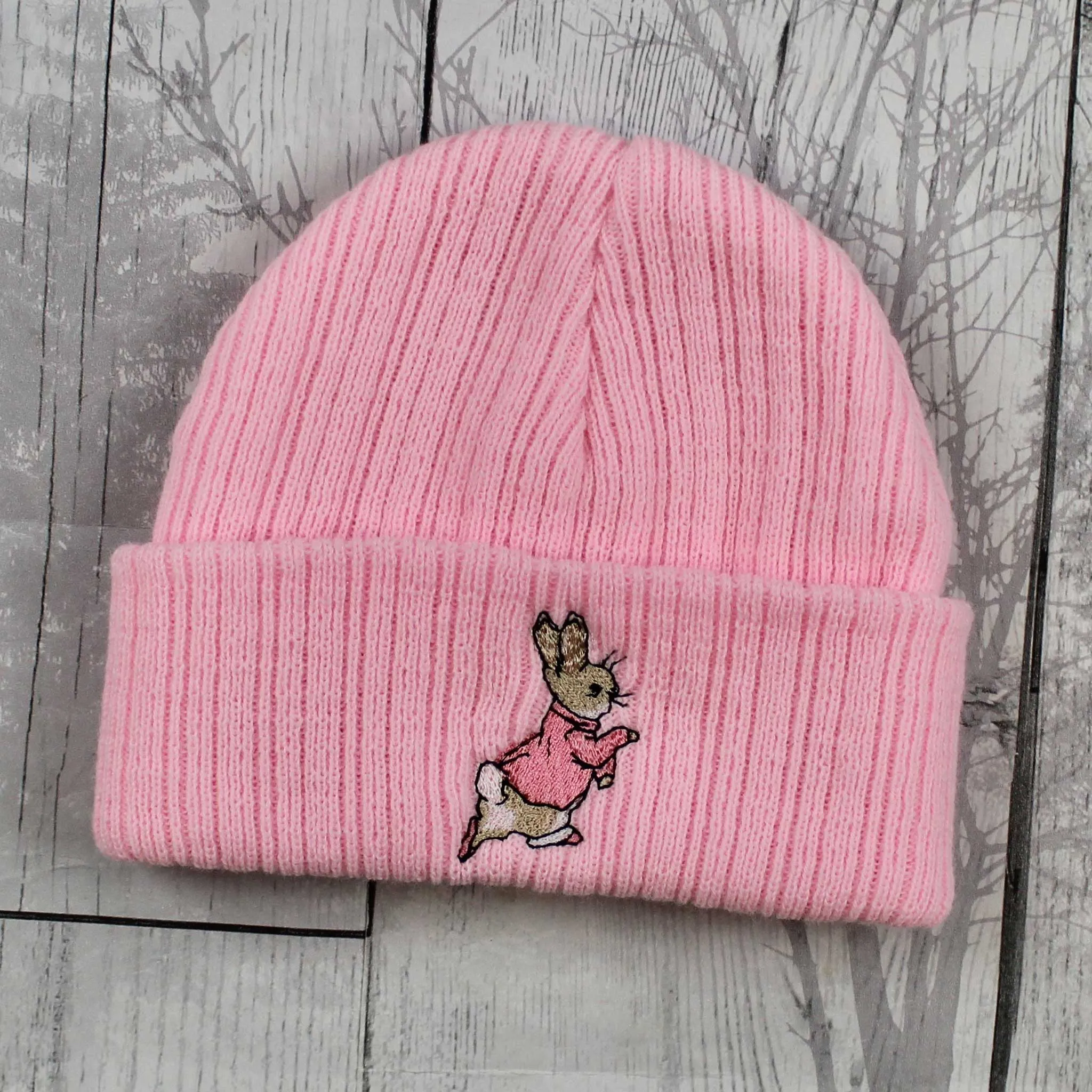 Baby Girl Beanie Hat - Rabbit