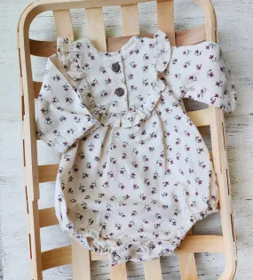 Baby Girl Soft Cotton Bubble Romper