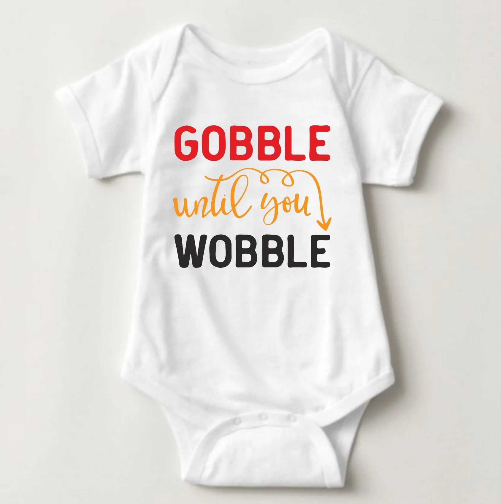 Baby Halloween  Onesies - Gobble until you Wobble