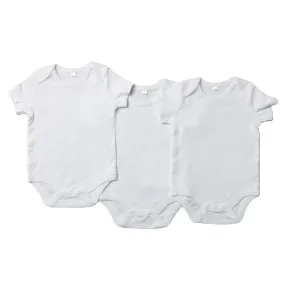 Baby Plain Short Sleeve Bodysuits