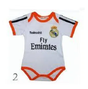 Baby Romper Baby World Cup Soccer Uniform Romper - Real Madrid