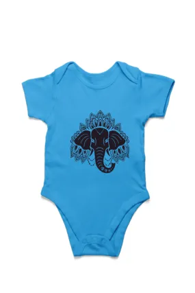 Baby Rompers with Elephant Mandala Art - Adorable & Cozy