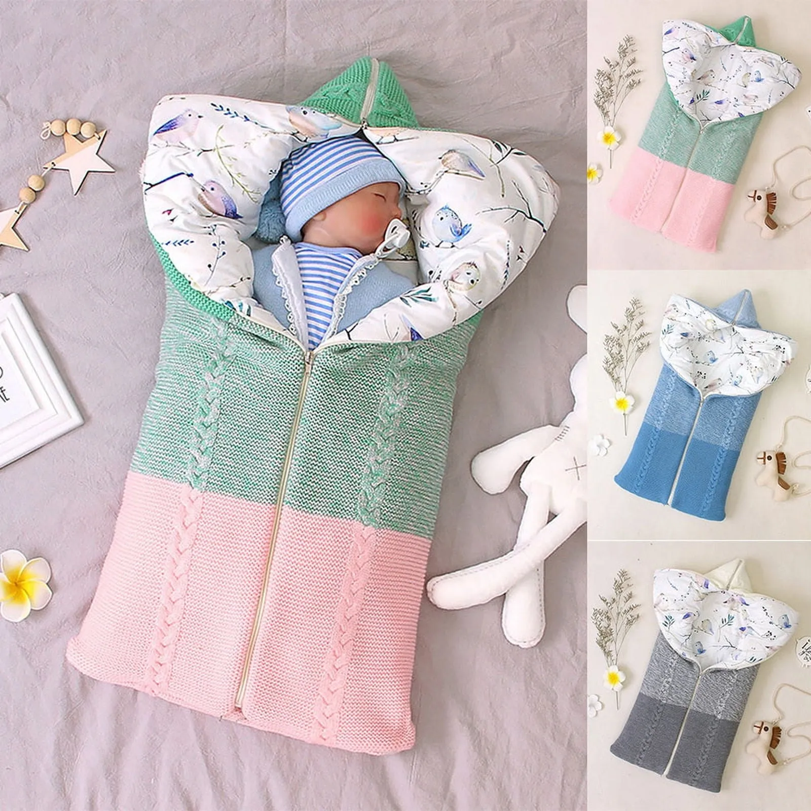 Baby Sleeping Bag for Baby Stroller Sleepsacks Warm Sleep Bag