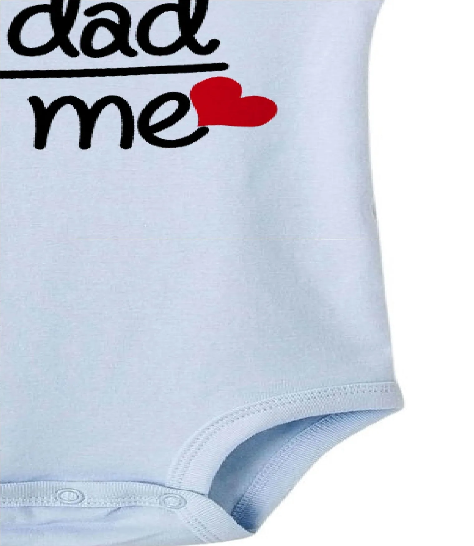 Baby Statement Onesies  - Mom   Dad (LIGHT BLUE)