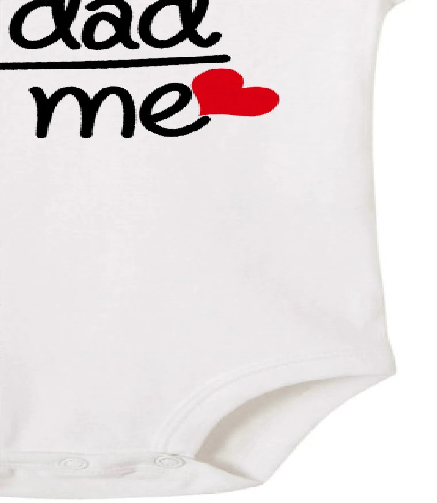 Baby Statement Onesies  - Mom   Dad (WHITE)