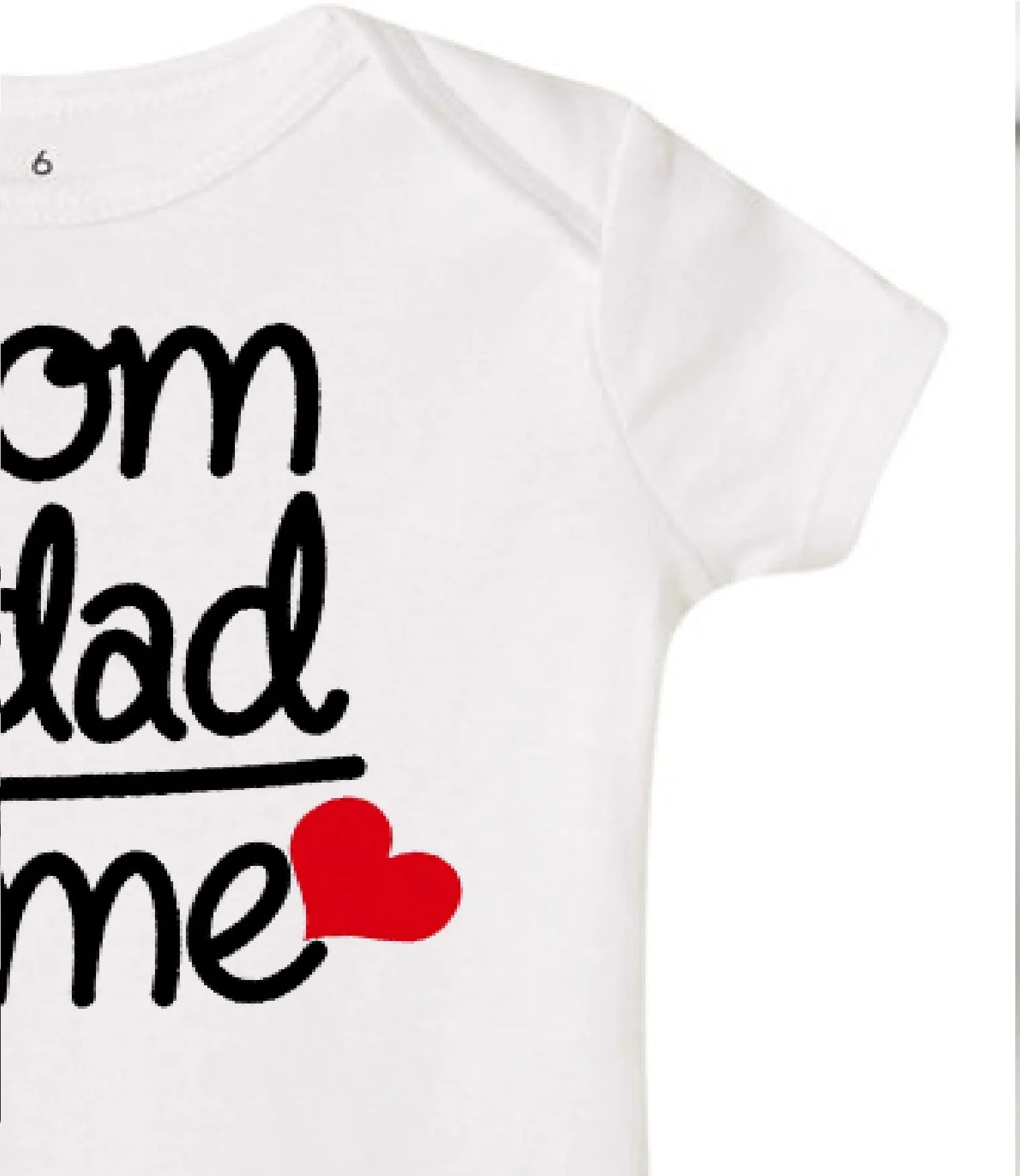 Baby Statement Onesies  - Mom   Dad (WHITE)