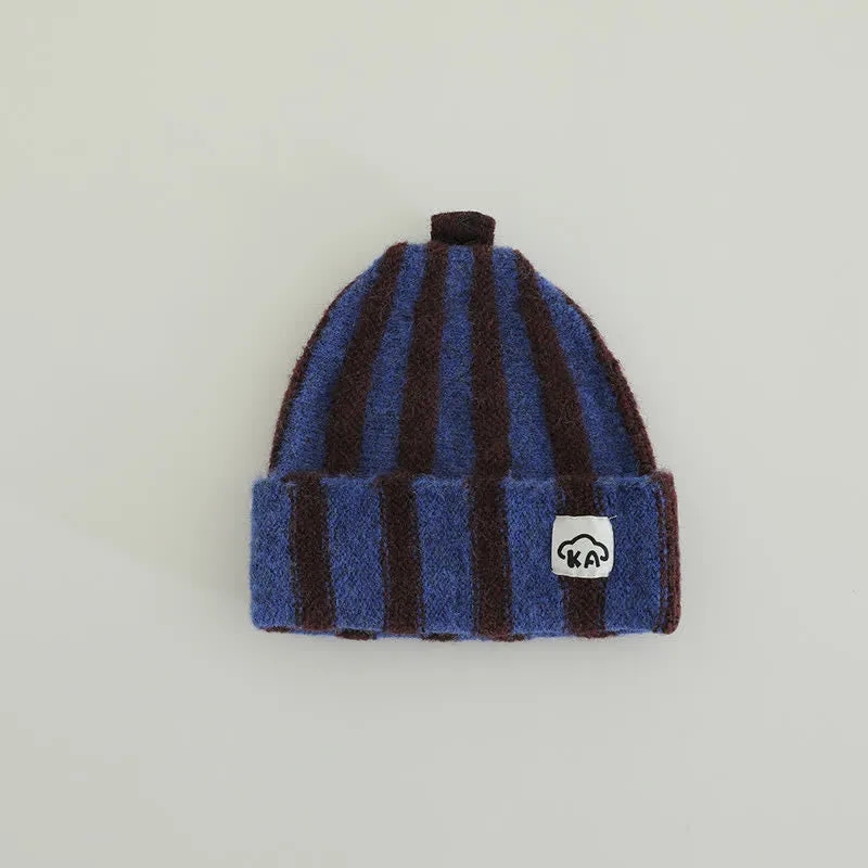 Baby Vertical Striped Knitted Beanie