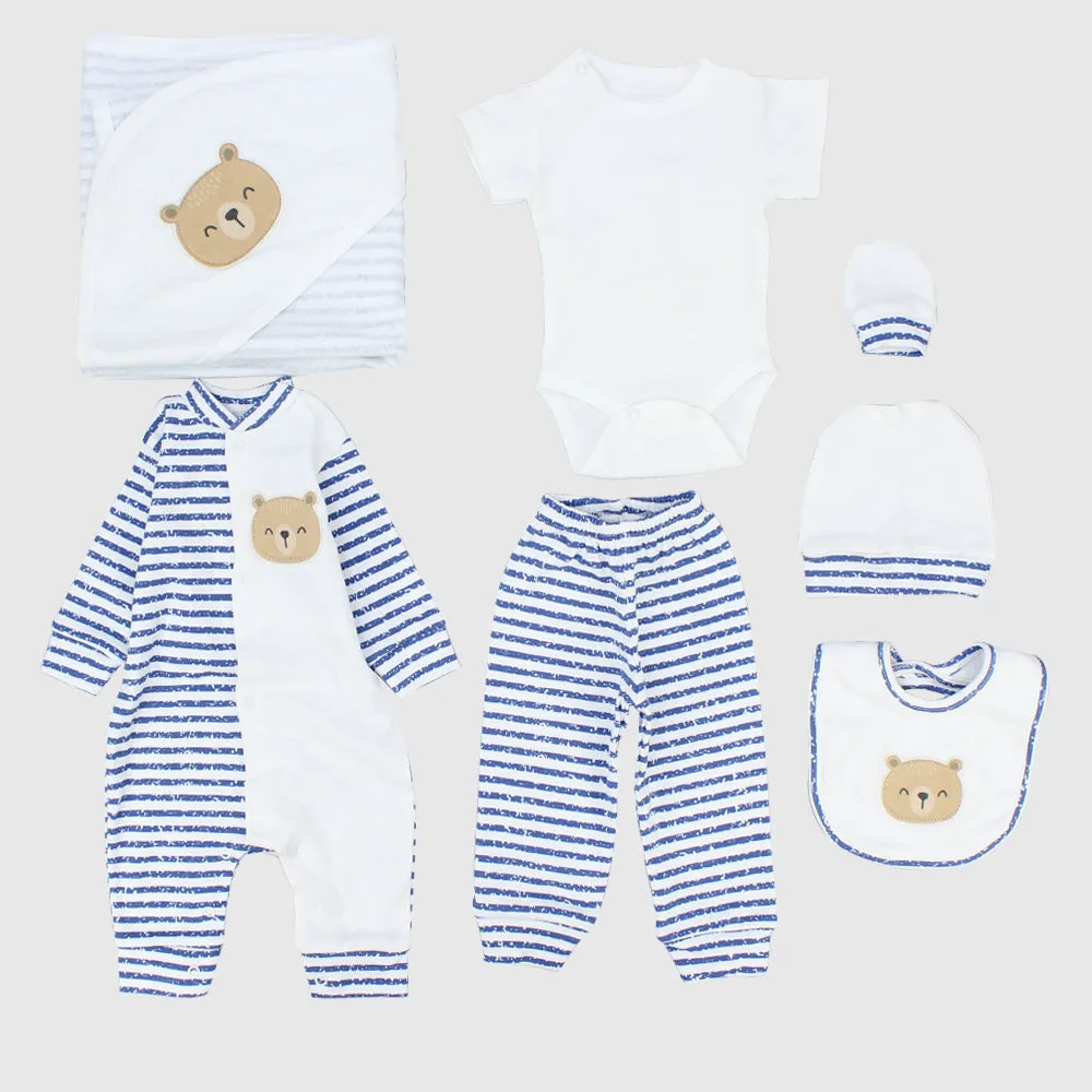 Bear Head 7-Piece Baby Layette Set