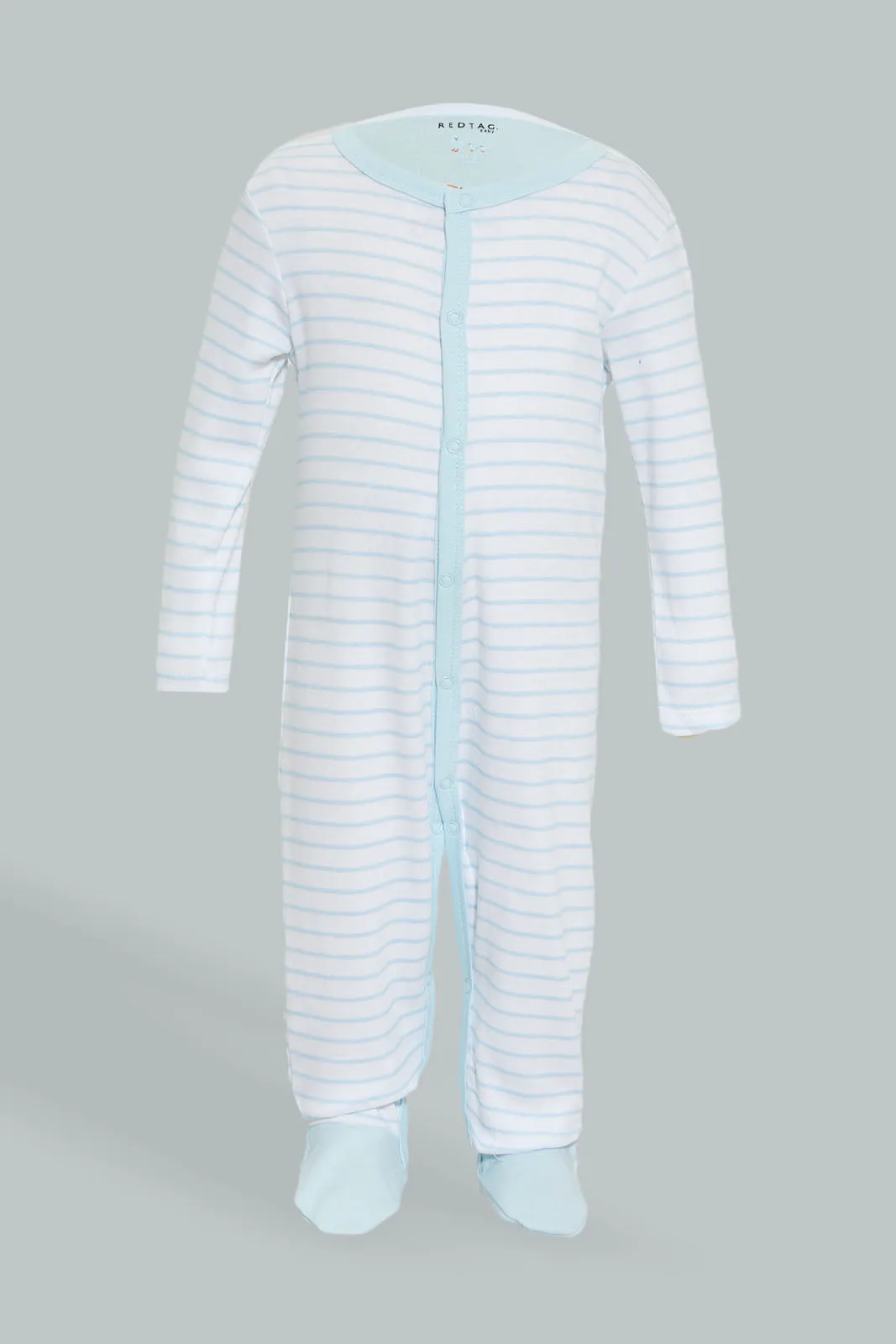 Blue/White Printed Sleepsuit Set (3 Piece)