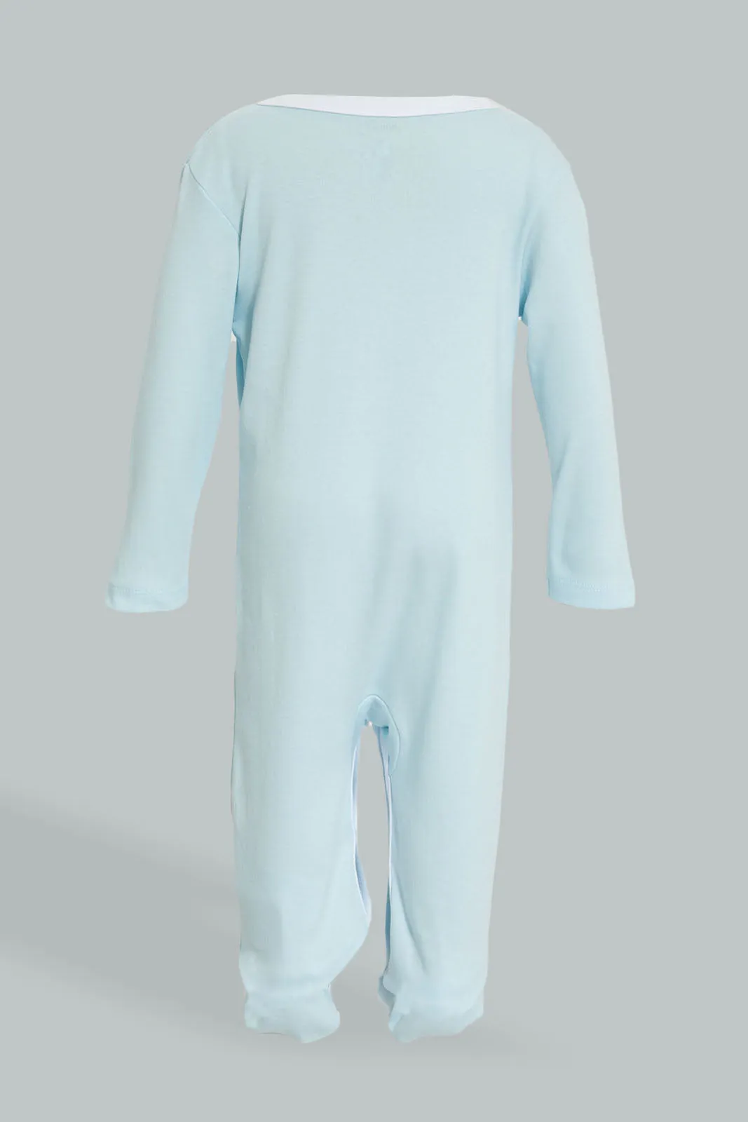 Blue/White Printed Sleepsuit Set (3 Piece)