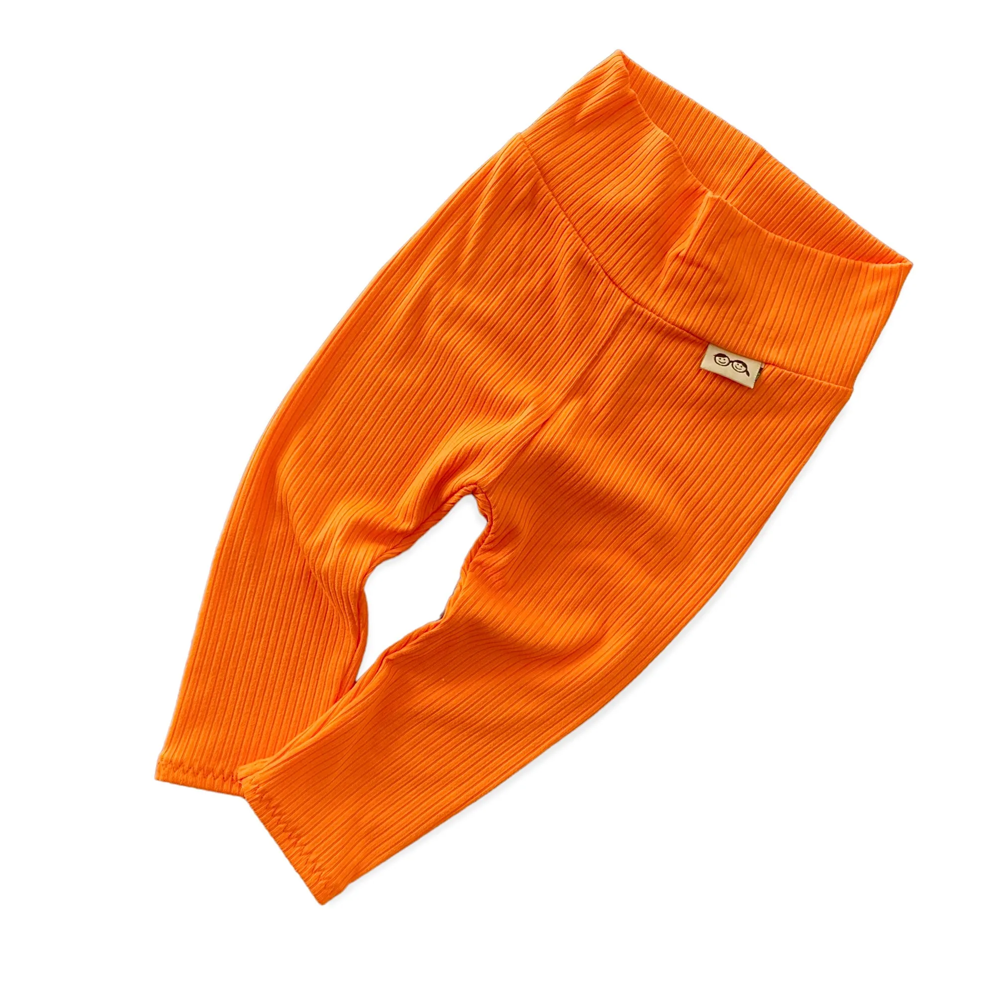 Bright Orange Ribbed Lounge Set