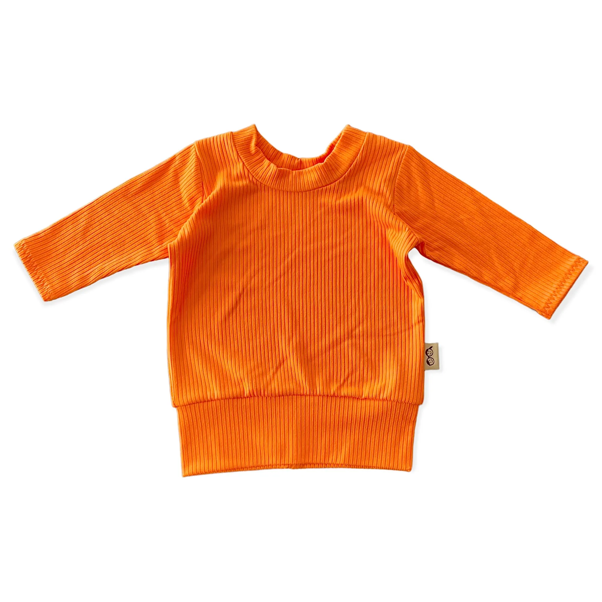 Bright Orange Ribbed Lounge Set