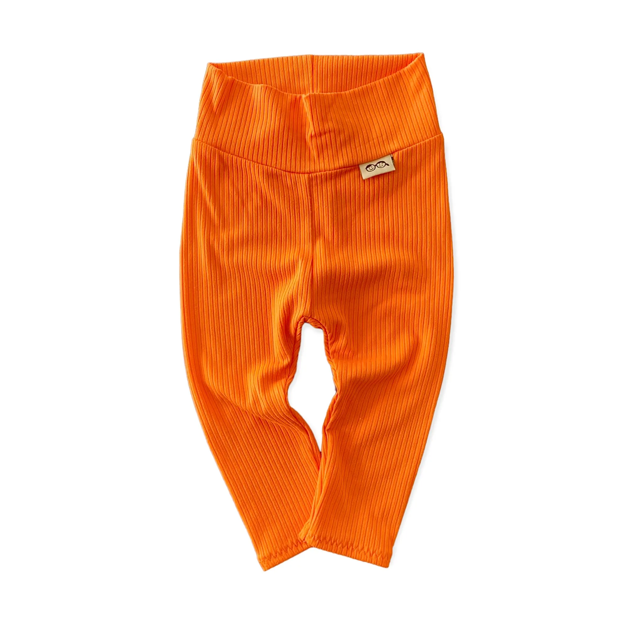 Bright Orange Ribbed Lounge Set