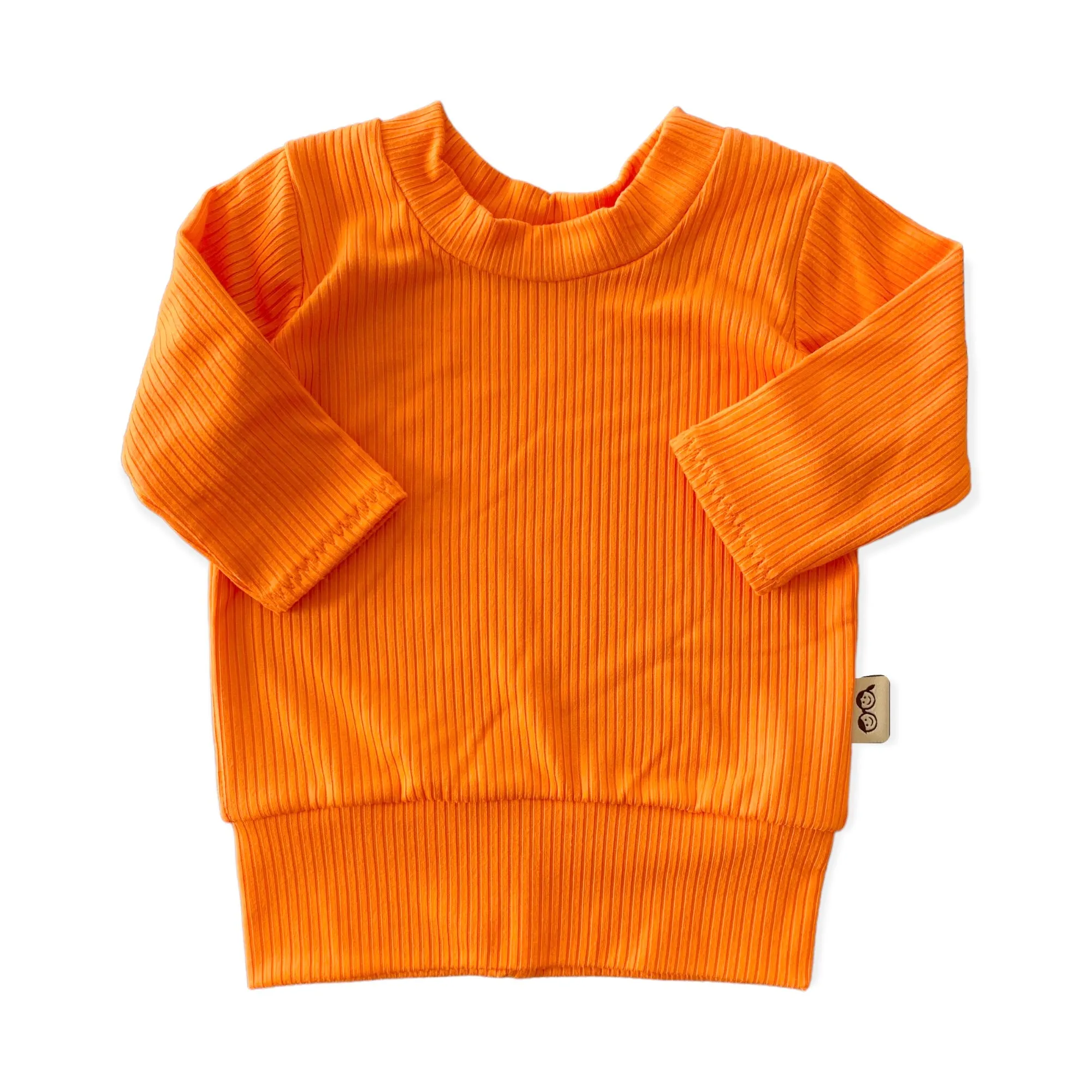 Bright Orange Ribbed Lounge Set