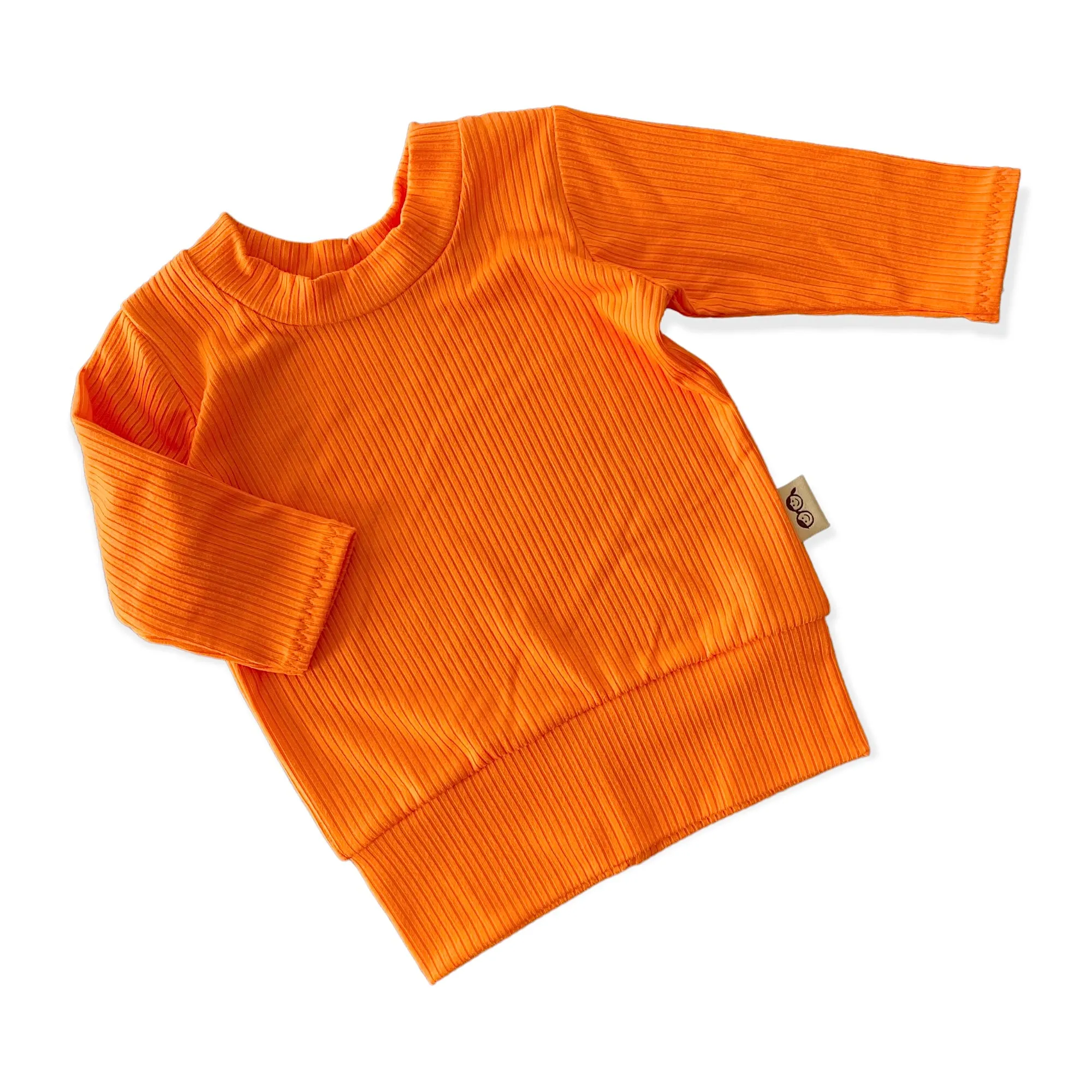 Bright Orange Ribbed Lounge Set