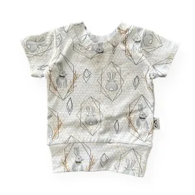 Bunny on Honeycomb Summer Lounge Top