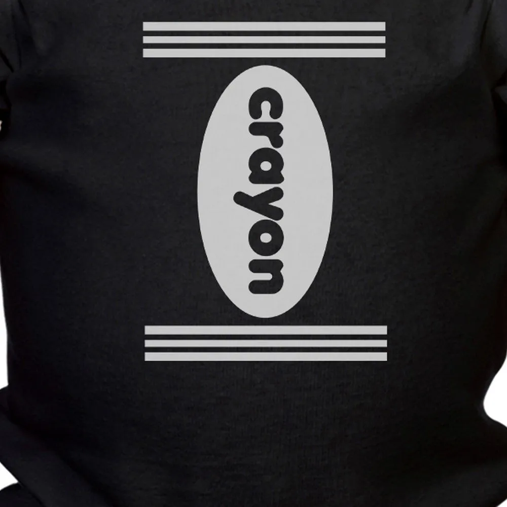 Crayon Baby Black Onesie