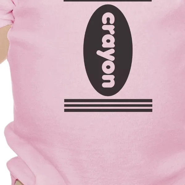 Crayon Baby Pink Onesie