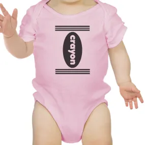 Crayon Baby Pink Onesie