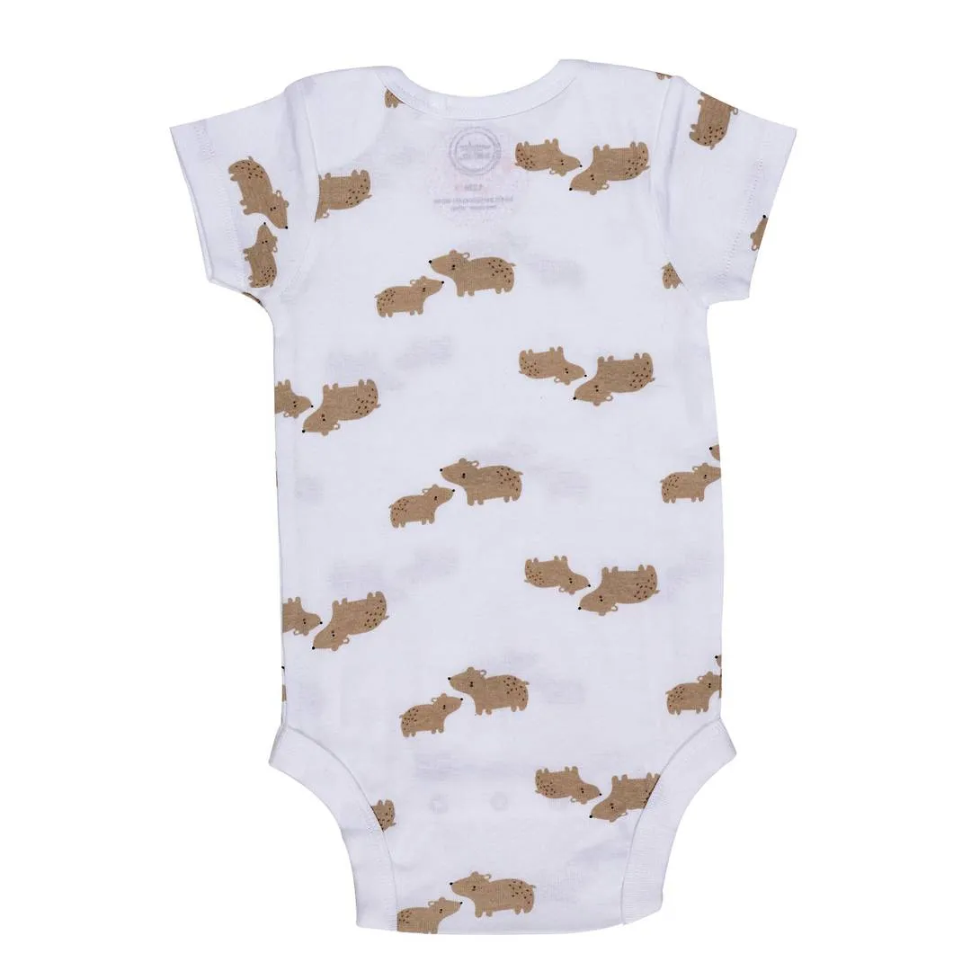 Cute Cotton Printed Rompers For Kids ( Pack Of 3 )