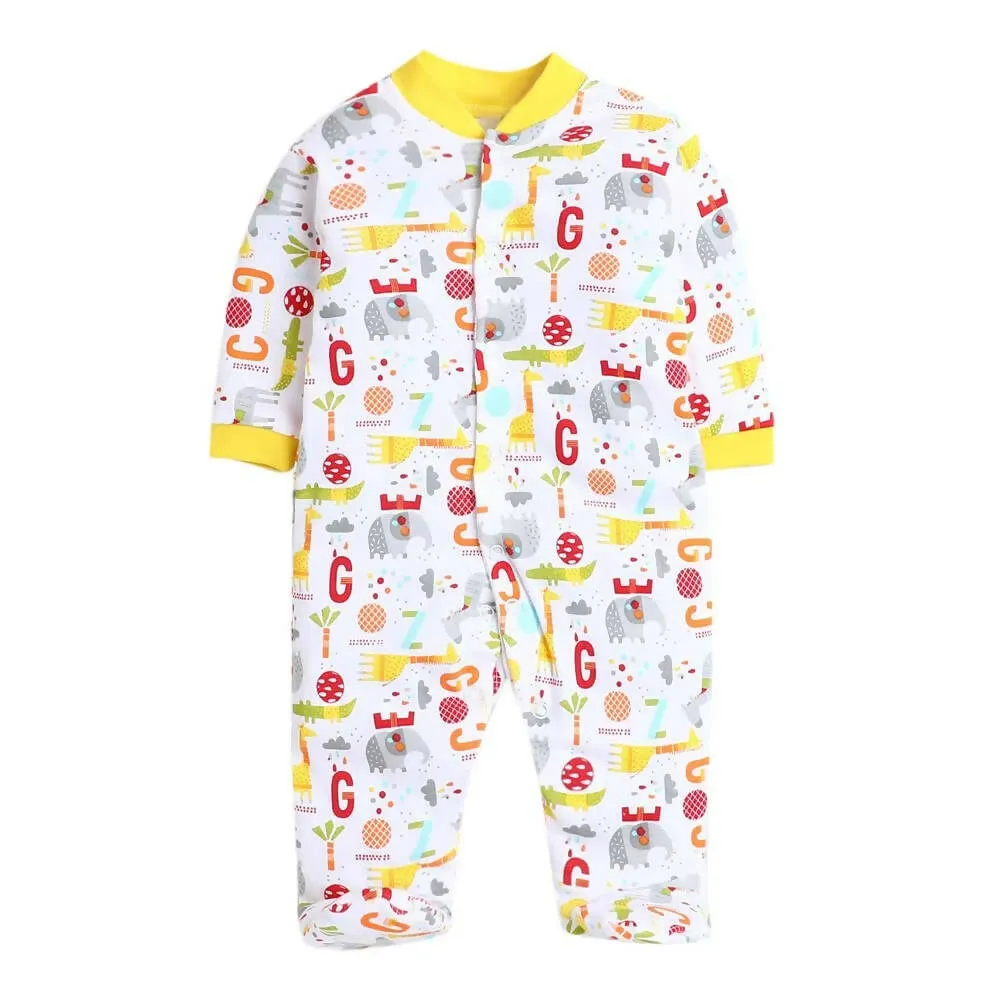 Daddy - G Rompers/Sleepsuits/Jumpsuit /Night Suits for New Born Babies - Yellow