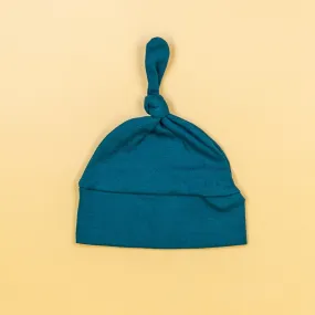 Deep Teal Knot Hat