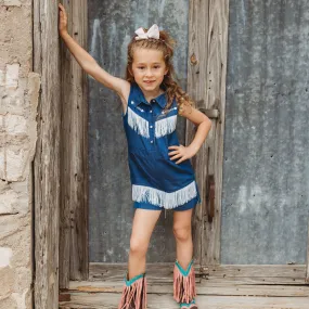 Denim Vintage Romper Toddler (2T-5T)