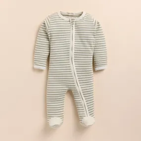 Dewkist Stripe Organic Footed Sleepsuit