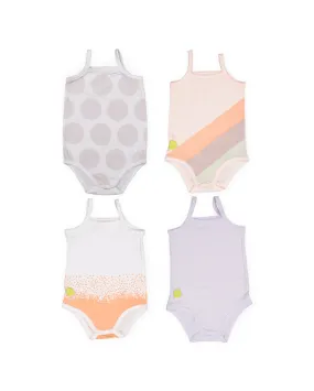 DOTT Child Sleeveless 4 PC Onesies Set