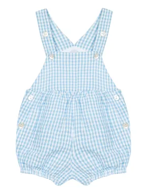 Dungarees - Horizon blue gingham cotton