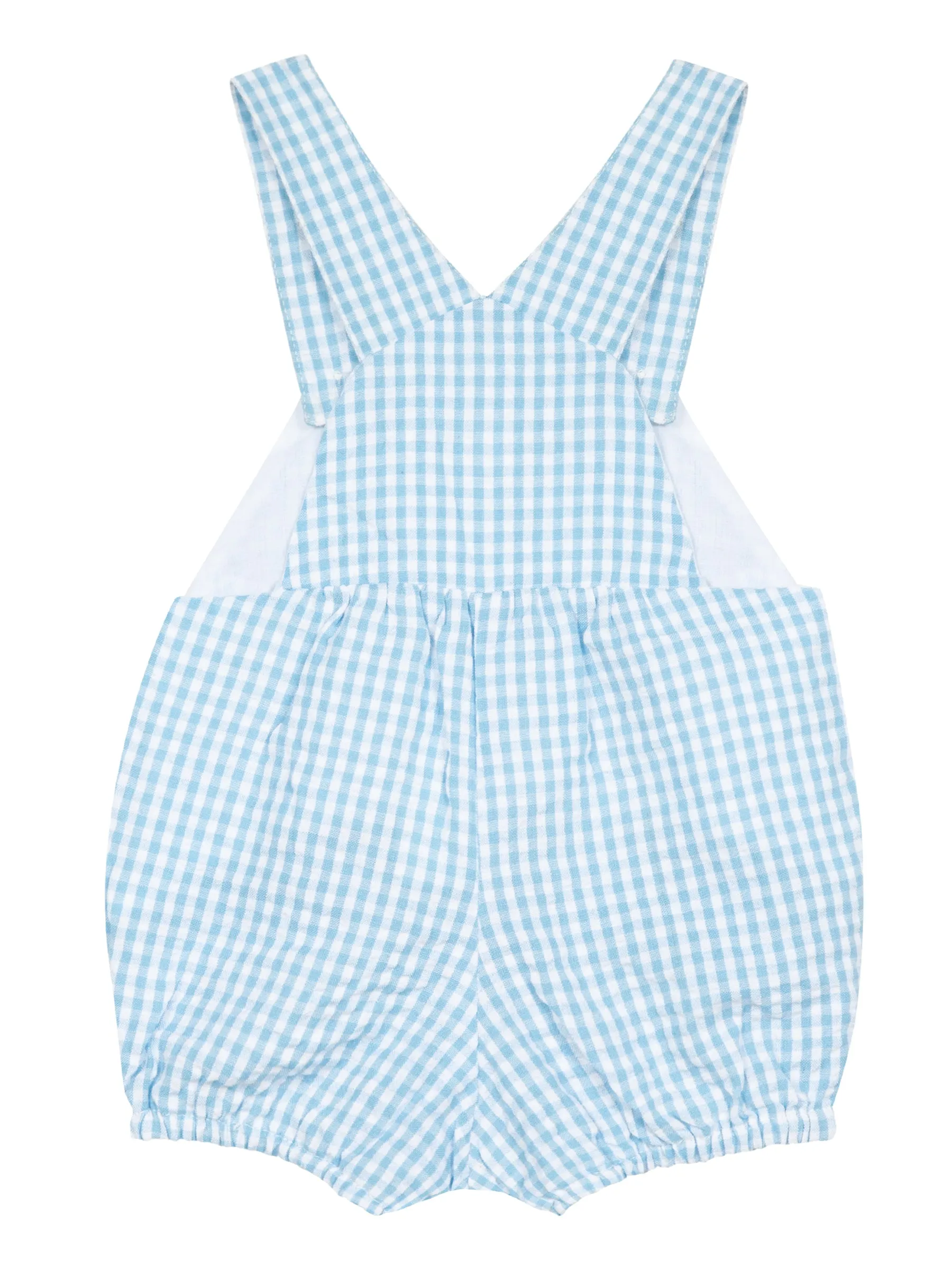 Dungarees - Horizon blue gingham cotton