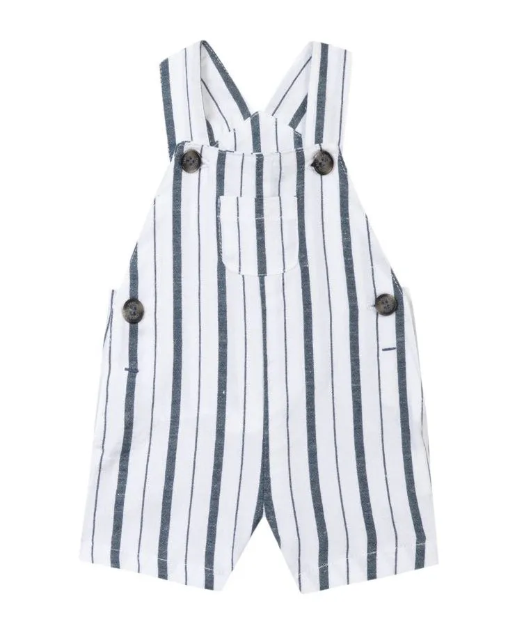 Dungarees - White stripes