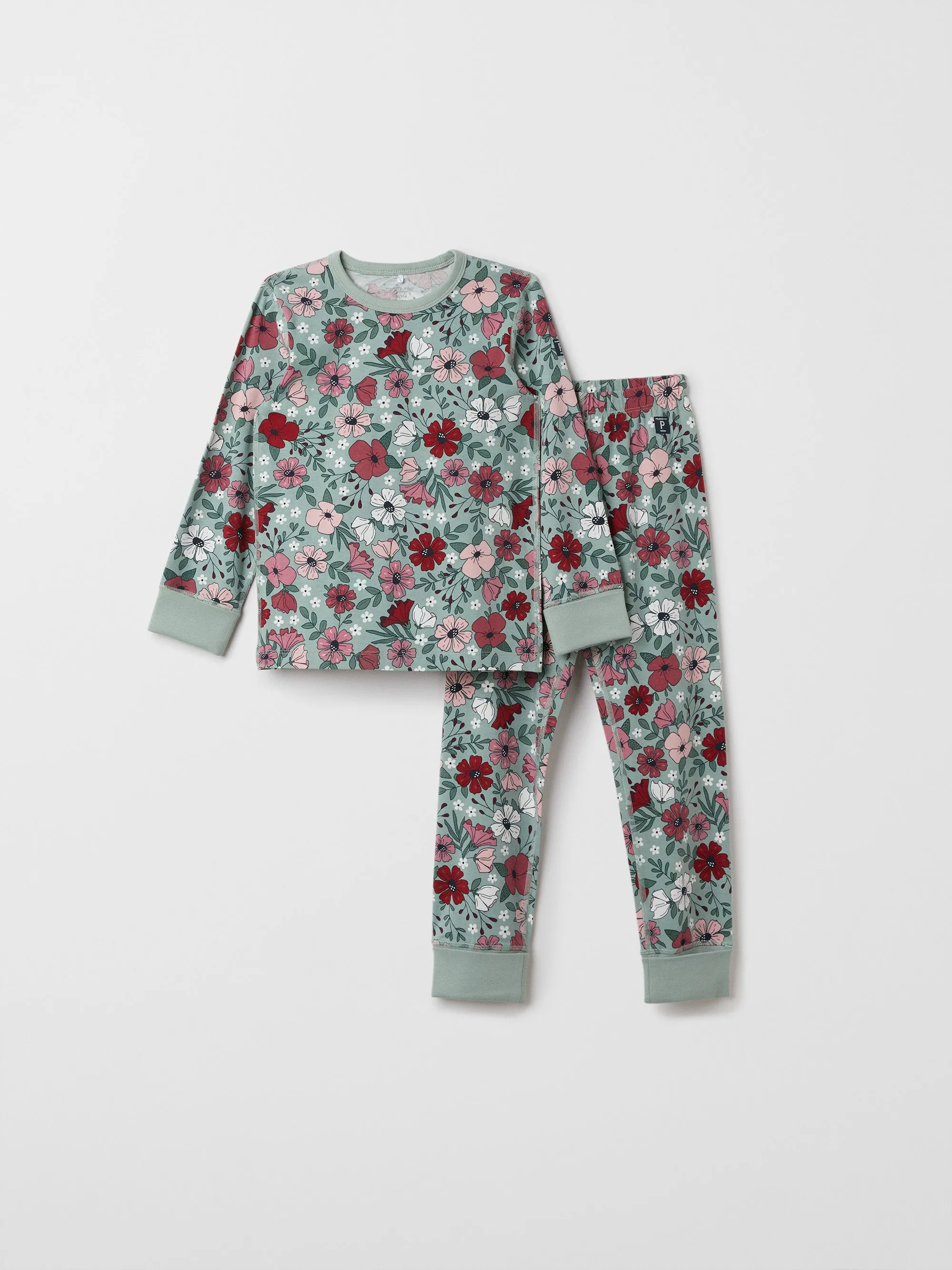 Floral Christmas Kids Pyjamas