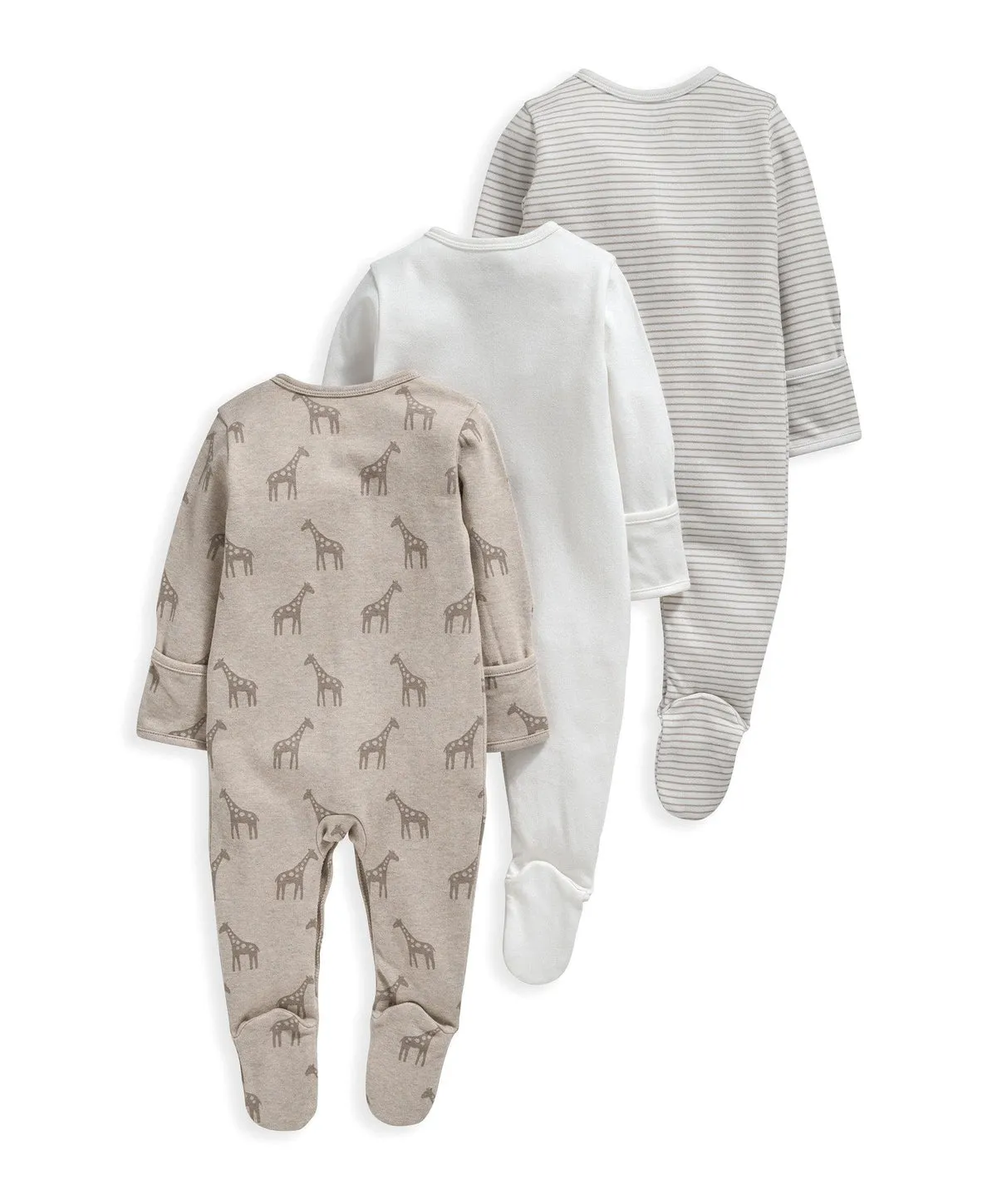 Giraffe Sleepsuits - 3 Pack