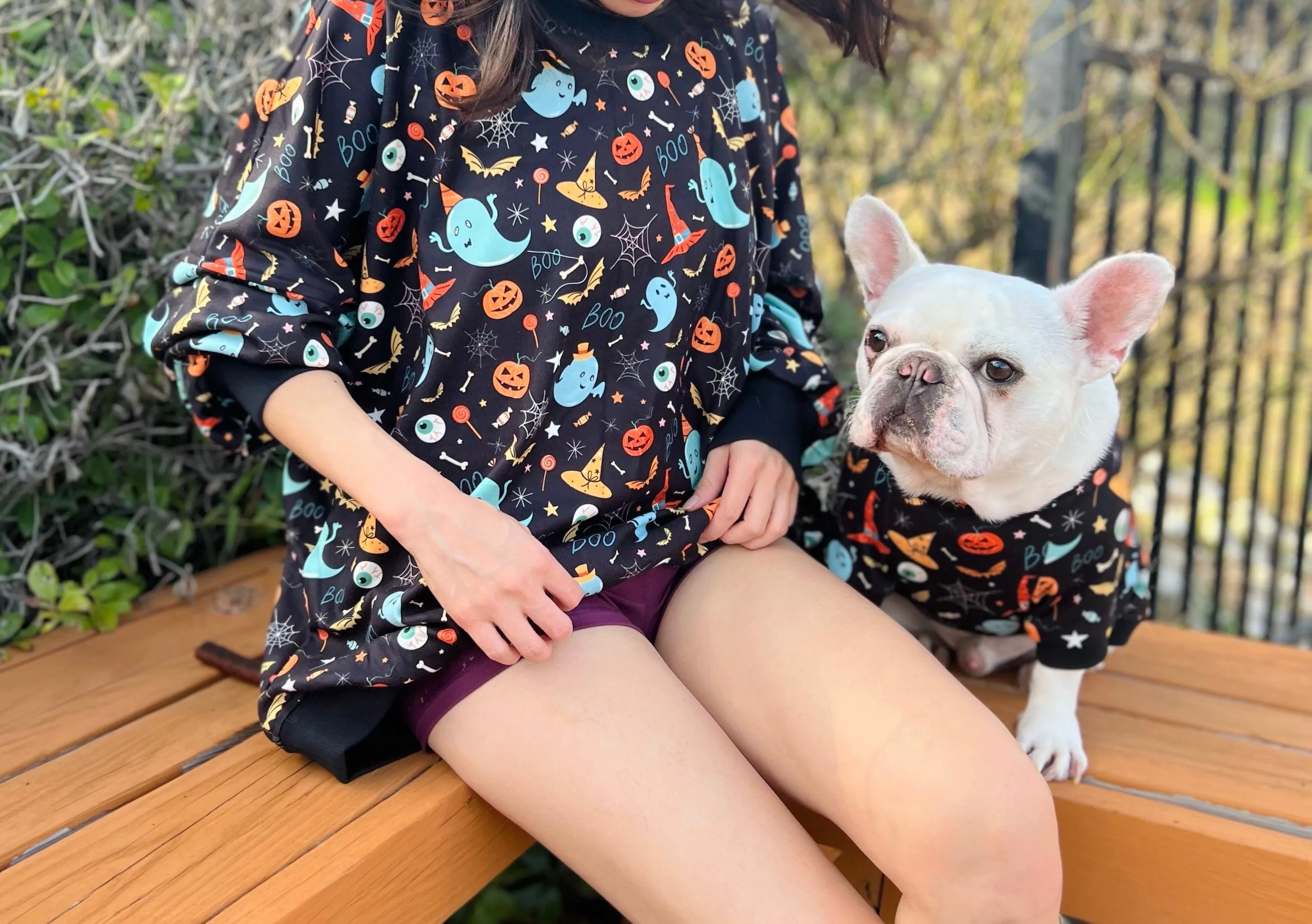 Halloween Spooky Ghost and Pumpkin Owner and Pet Matching Set