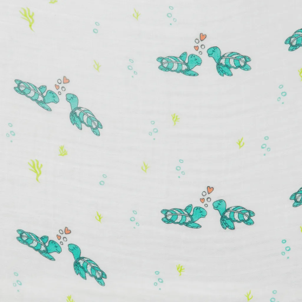Honu Honi Hawaiian Aloha Theme Bamboo Cotton blend Blanket